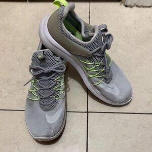 Nike Women’s Gray and Green Athletic Sneakers